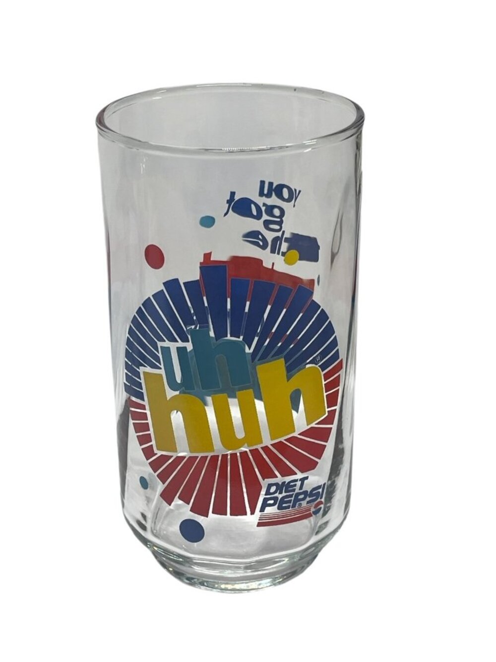 Diet Pepsi uh huh Glass You Got The Right One Baby Tumbler Ray Charles
